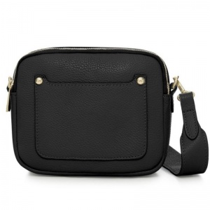 Leather Pocket Bag - Black